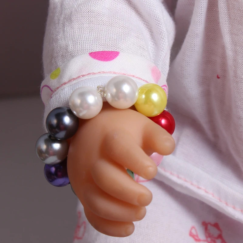 2017 New Doll Accessories Colorful Pearl Bracelet Fit For Americal Girls 43cm Doll Baby Born Zapf