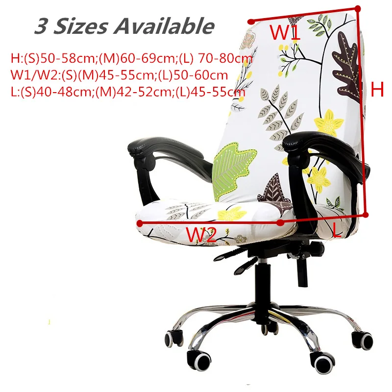 1 PCS الرعوية المطبوعة الكمبيوتر الذراع غطاء مقعد دنة تمتد مرونة كرسي مكتب يغطي S/M/L 3 أحجام مكافحة -القذرة غطاء مقعد