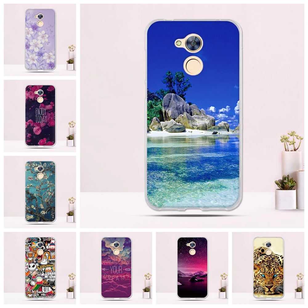 

Phone Cases For Huawei Honor 6A Case 3D Relief Back Cover Pattern Fundas Soft Silicone TPU Case Ultra Thin Covers