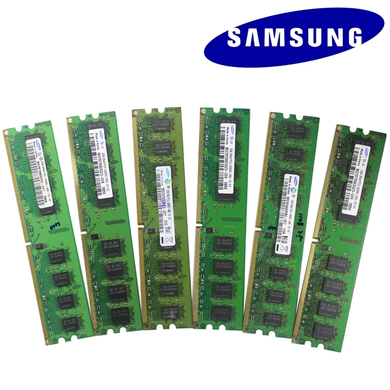 Samsung настольных ПК памяти Оперативная память Memoria модуль DDR2 800 667 МГц PC2 6400U 1 Гб 2 Гб 4 ГБ 8 ГБ DDR3 1333 1600 МГц PC3-12800U 10600U