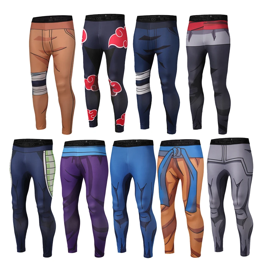 Brinny Homme Pantalon de Compression 3D imprim/é Dragon Ball Goku Stretch Sechage Rapide Pantalon de Sport Fitness Running Entrainement Trousers