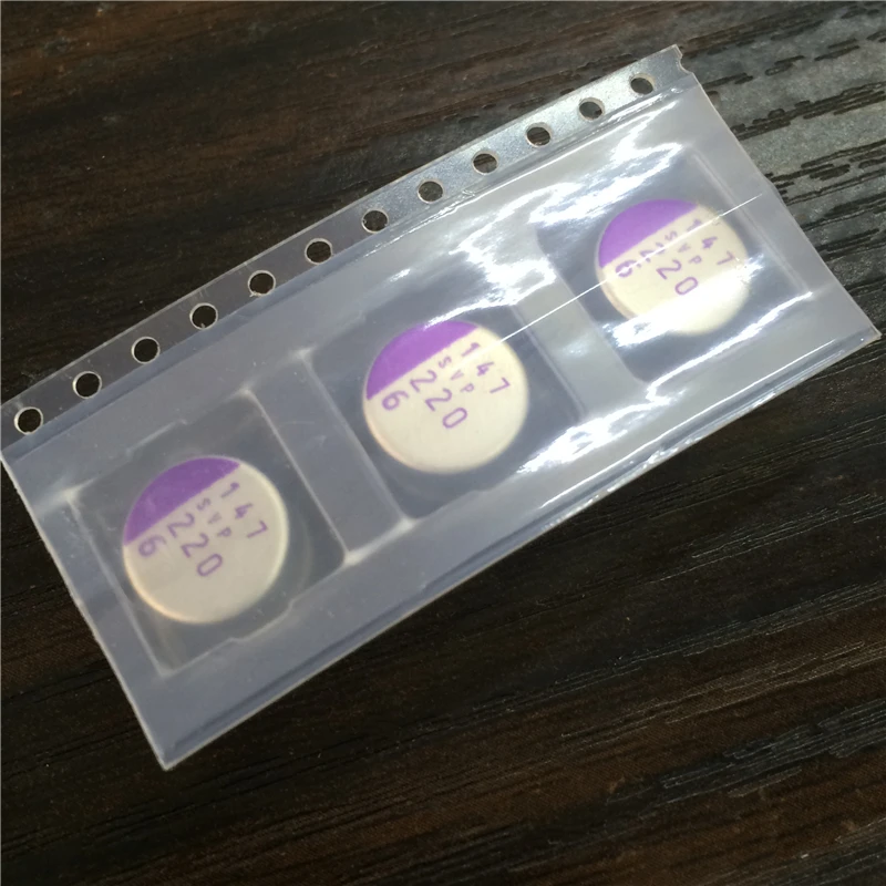 50 шт. 220 мкФ 6 3 В SANYO OS-CON SVP 10x7 9 мм низкий ESR 6.3V220uF 6SVP220M SMD полимерный Твердый