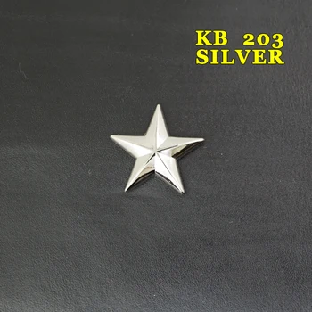 

(KB203) 10pc 1''(2.6cm) Western Star Concho Saddle Concho Leathercraft Silver