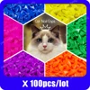 100pcs / lot Cat Nail CapsSoft Nail Protector soft cat pawControl Pets Silicon Nail caps  with free 5Adhesive Glue + 5Applicator 1