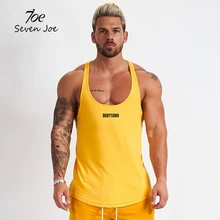 Seven Joe Новая мода для мужчин тренажерный зал мышцв, Бодибилдинг майка без рукавов Горячая Распродажа майка для фитнеса спортивный жилет с принтом черный