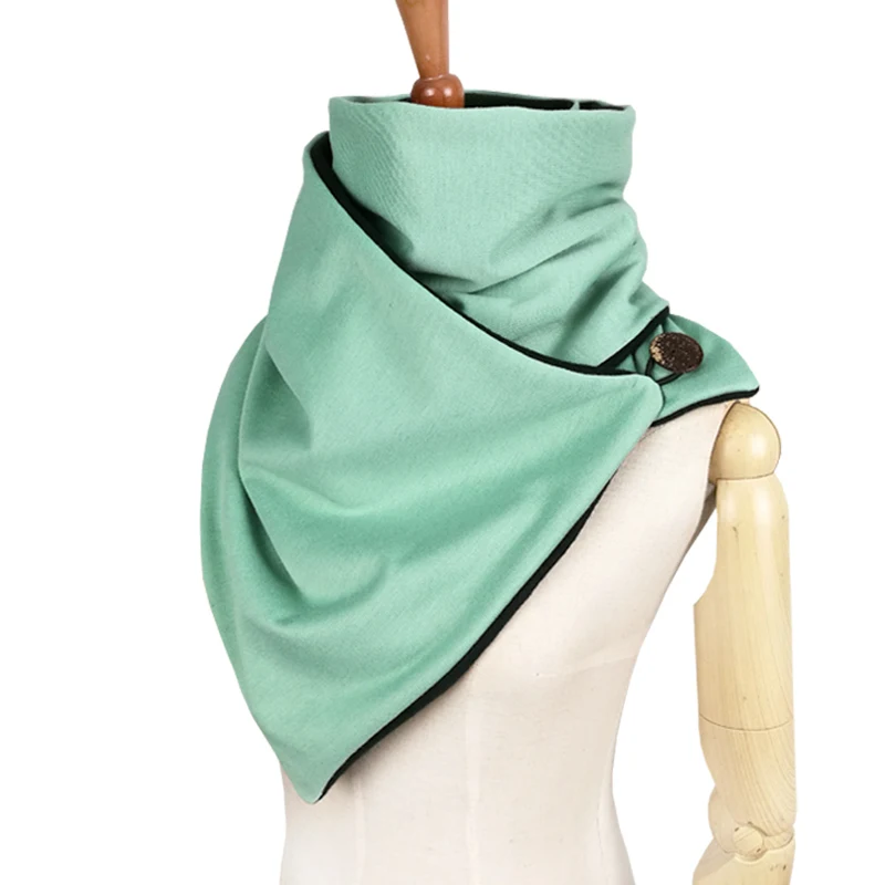 Leo anvi дизайнерский зимний шарф, модный вязаный мужской шарф, шарф-хомут с пуговицами, теплый шарф-труба для женщин, Подарочные шарфы