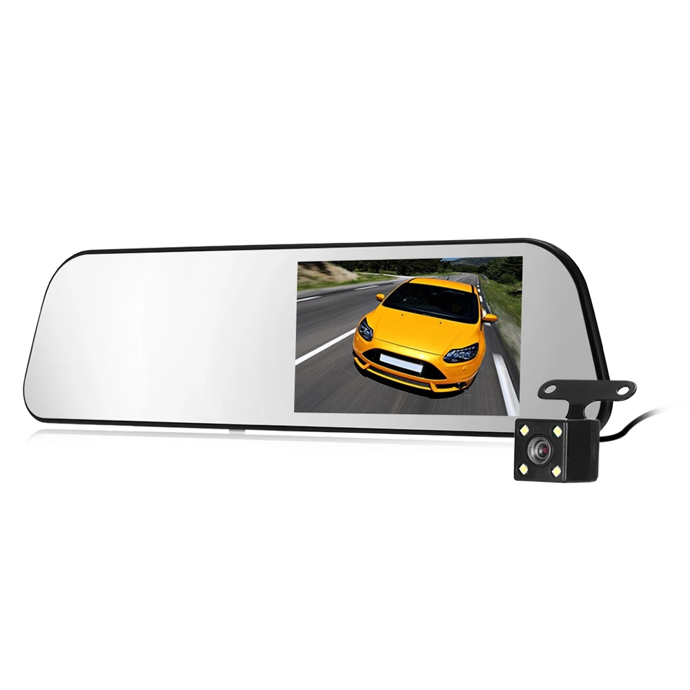 UC58 Smart Rear Mirror Dash Cam Dual Camera WDR Night Vision Car