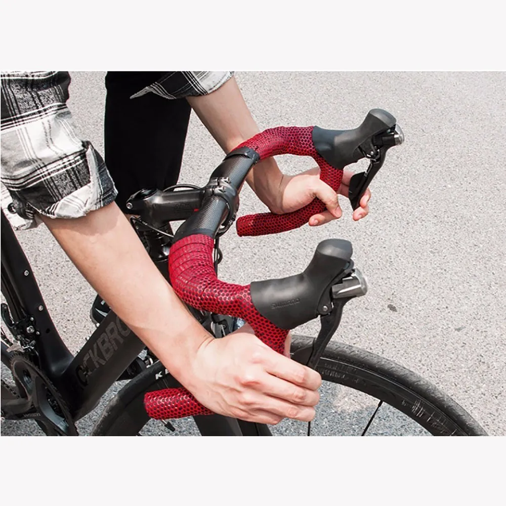 Bike Handlebar Tape Road Bike Grip Tape Handlebar Silica Gel Tape Soft Breathable for Bicycle MTB Lifting Bar Fixed Gear Belt Cycling Accessory MICCGIN