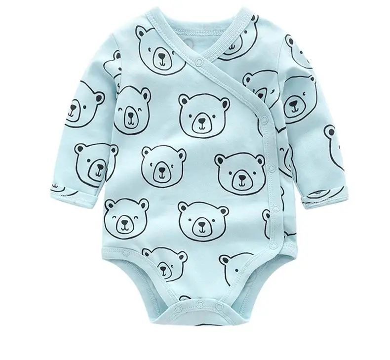 Весенне-осенняя одежда с длинными рукавами для новорожденных брендовый костюм с единорогом для маленьких мальчиков и девочек розовые комбинезоны для маленьких девочек - Цвет: 5
