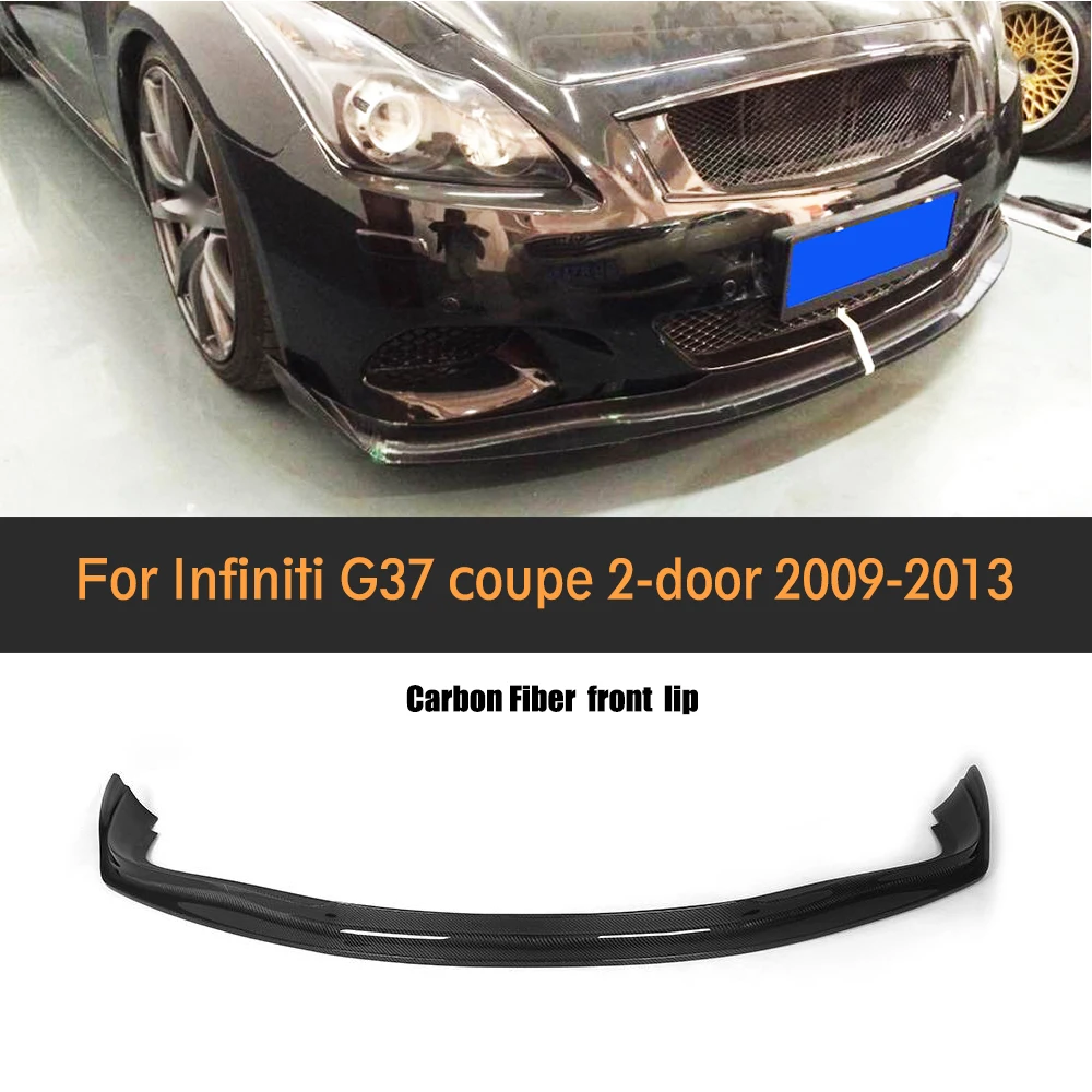 Carbon Fiber Car front lip spoiler auto front bumper lip fit for