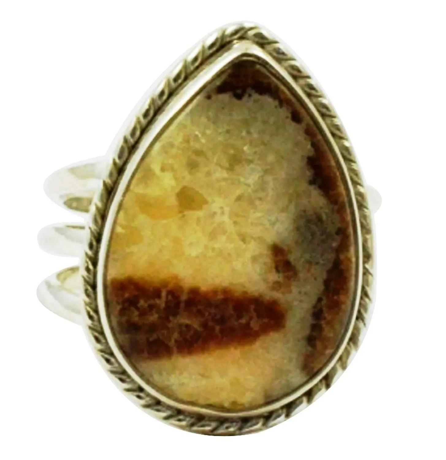 

Lovegem Genuine Septarine Ring 925 Sterling Silver,Size:7 , AR3005