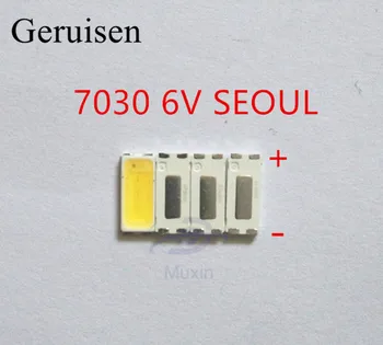

3000pcs/lot FOR Repair Sony Toshiba Sharp LED LCD TV backlight Seoul SMD LEDs 7030 6V Cold white light emitting diode STWBX2S0E
