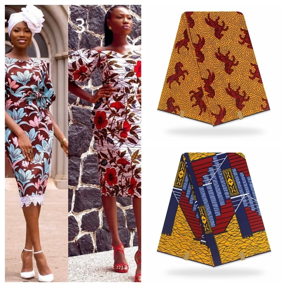 Лучшее качество настоящий голландский настоящий воск Африканский Анкара ткань с рисунком хлопок нигерийский, Африканский кружевной ткани