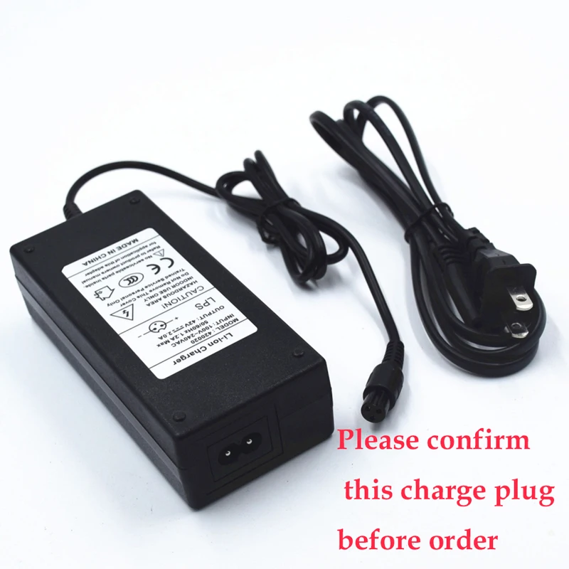 42V Power Adapter Charger For 2 Wheel Self Balancing Scooter Hoverboard Unicycle 