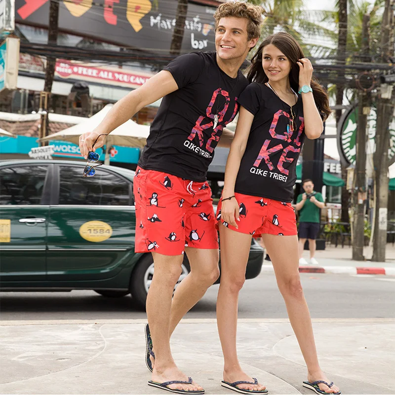 Couple's Beachwear Quick Dry Polyester Shorts Penguin Swimming Trunks Summer Sport Beach Board Short Swim Shorts with pockets Couple's Beachwear Quick Dry Polyester Shorts Penguin Swimming Trunks Summer Sport Beach Board Short Swim Shorts with pockets