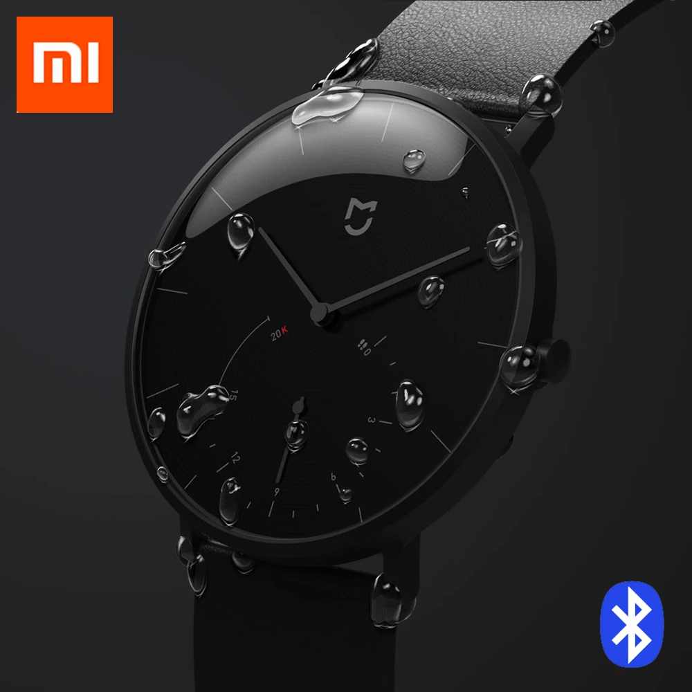 

100% Xiaomi Mijia Smart Quartz Watch Pedometer Smartband Bluetooth 4.0 Mi Smartwatch Automatic Calibration time Mi Band