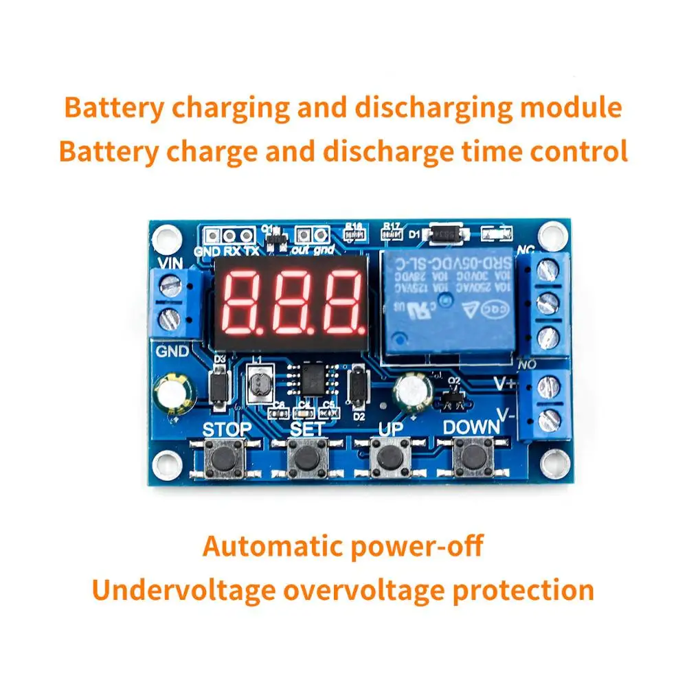 

Battery Charge/Discharge Module Integrated Voltmeter Undervoltage/Overvoltage Protection Timing Charge/Discharge Communication