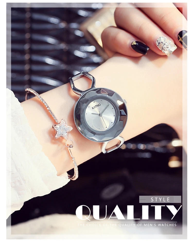 Kimio модные роскошные женские уникальный дизайн кварцевые часы браслет женская одежда роскошный браслет wirstatches relogio masculino& BOX