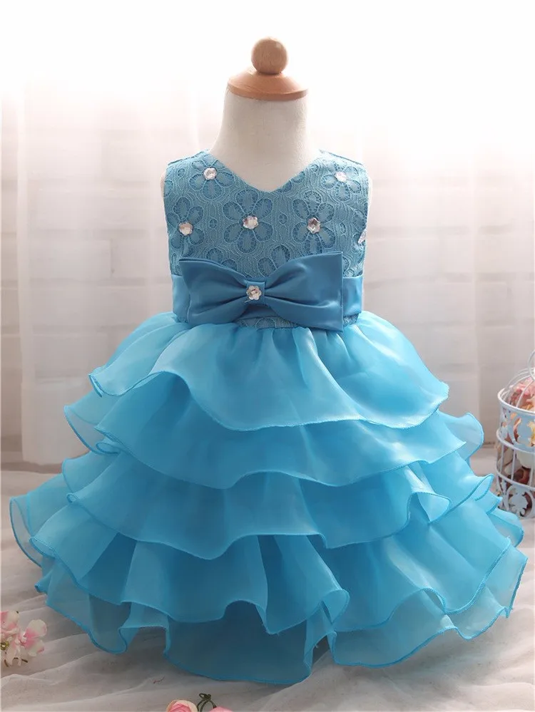 Летнее платье для маленьких девочек в возрасте 1 года платье для дня рождения платье принцессы для девочек платья для крестин; платье для крещения для новорожденных; Детские платья для выпускного бала