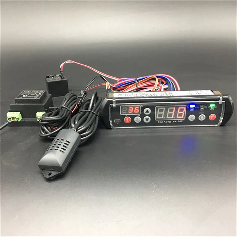 Цифровой Интеллектуальный регулятор температуры и влажности контроль Лер реле датчик светодиодный индикатор функция сигнализации
