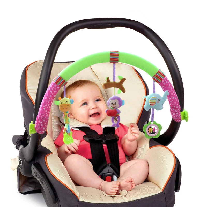 

Baby Rattle Stuffed Plush Doll Teeth Bb Devices Stroller Crib Bed Folder Hanging Toy Education Bell Ring Infant