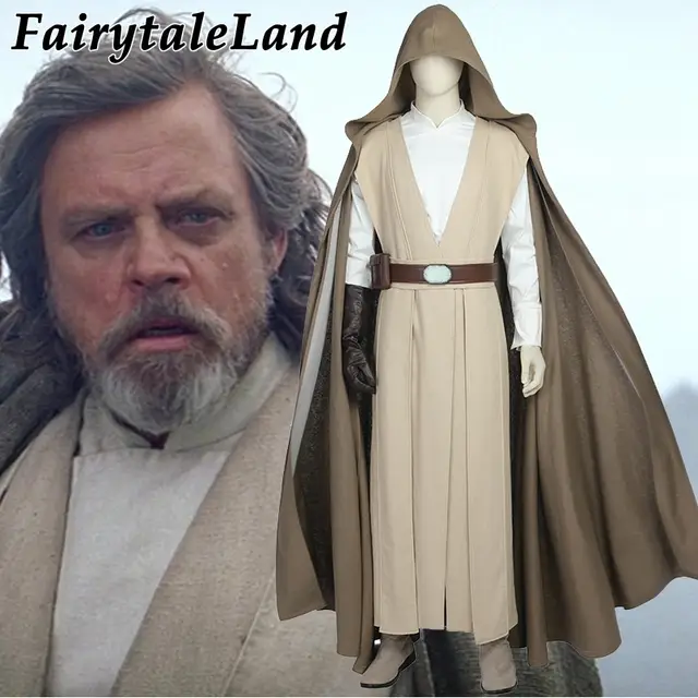 Star Wars 8 Luke Skywalker Cosplay Costume Adult Men Cosplay The