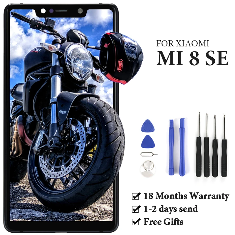 

For Mi 8 SE LCD Touch Screen Panel With Frame 5.88 Inch 2244x1080 Black Display Digitizer Assembly Phone Replacement Part