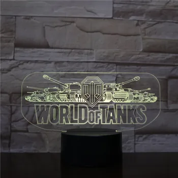 

Table Lamp Bedroom Game World of Tanks Touch Sensor Decorative Lights Children Kids Festival Gift World of Tanks Night Light LED