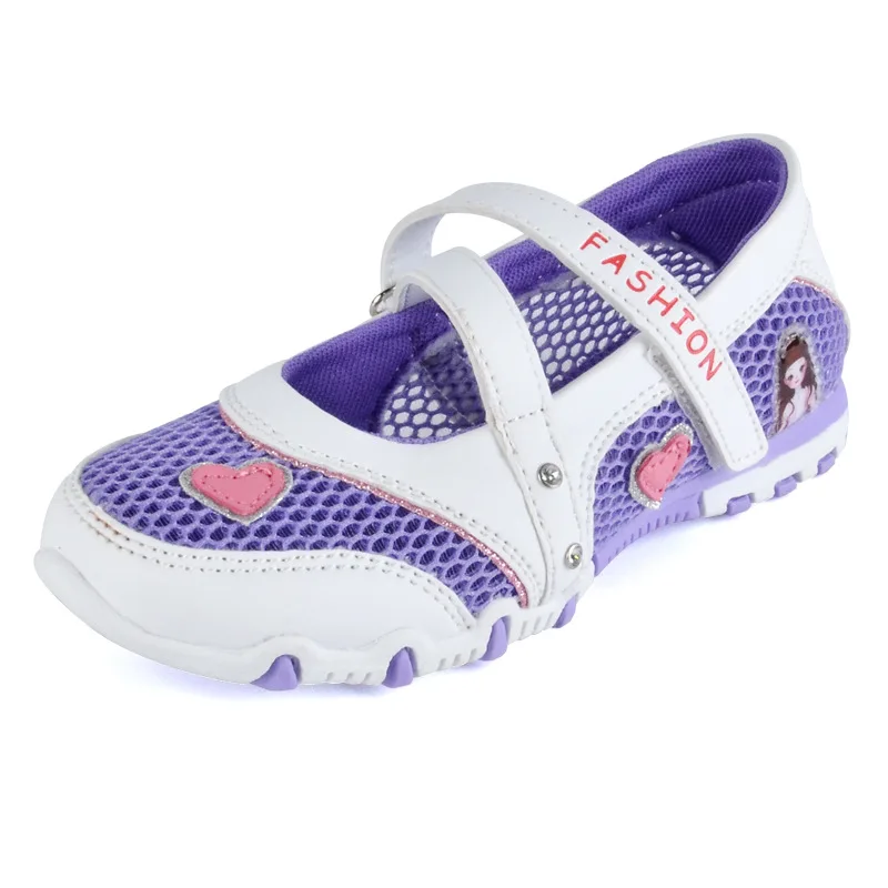 

Girls Shoes 2018 New Summer High Quality Children Shoes Girls fashion Sandals Cartoon Princess Sandals Kids Flat Size26-37