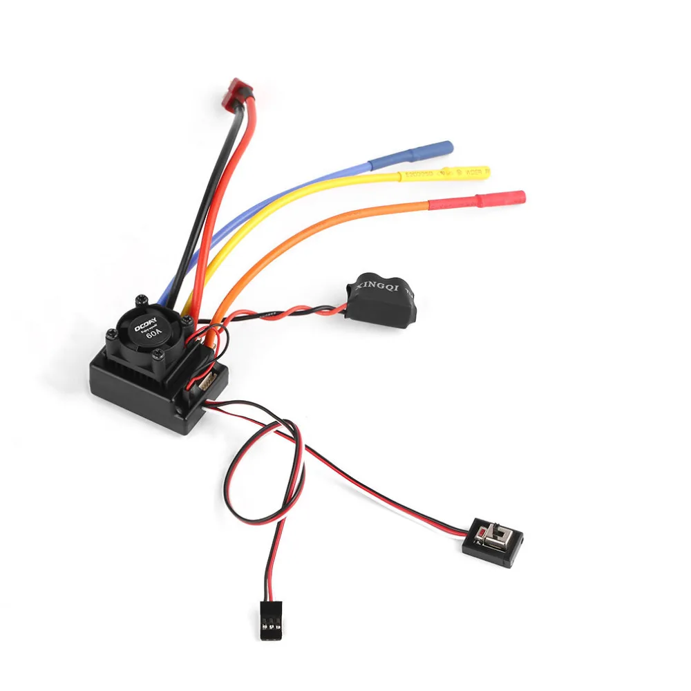 1 шт. Ocday Sense/No Sense бесщеточный двигатель и 60A Esc для 1/10 Rc автомобиля грузовика внедорожника низкого напряжения отсечки защиты Универсальный