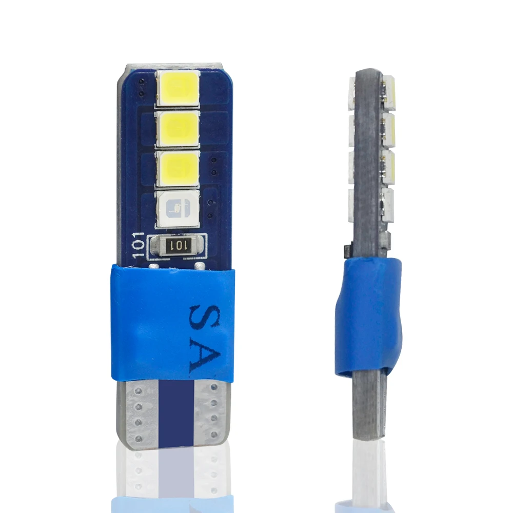 Горячая продажа 2835 8SMD T10 светодиодная автомобильная лампа белый светодиод Canbus