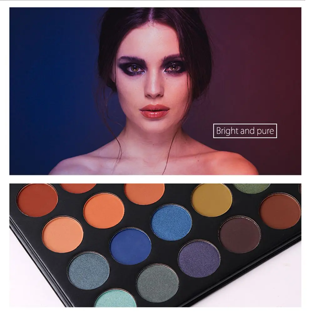 Палитра теней для век Beauty Glazed 35 цветов модные матовые студийные блестящие тени