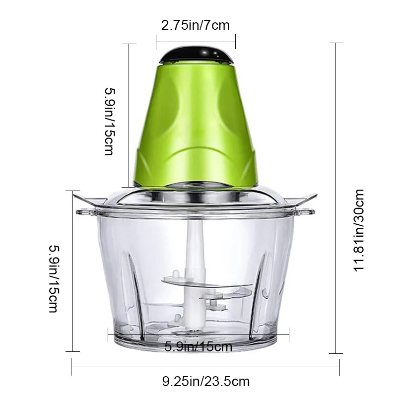 2L Vegetable Chopper Electric Meat Grinder Multifunctional Cutter Stainless Kitchen Gadgets | Дом и сад