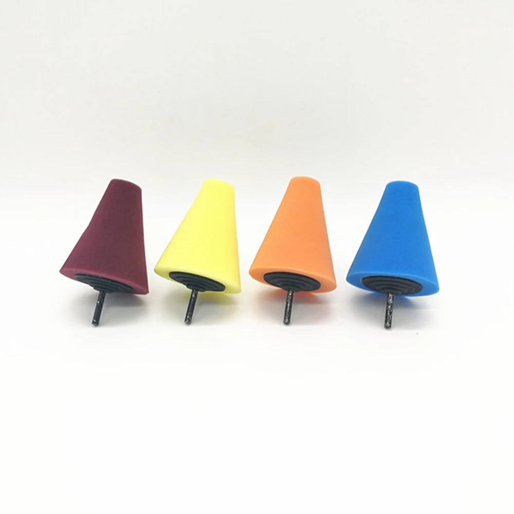 

Burnishing Foam Sponge Buffing Polishing Pads For Car Wheel Hub Tool Car Cleaning Cone Shaped Wheel Hubs Disk