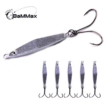 Bammax Fishing Lure 1pcs 3g 3.5cm Jig Swimbait Spoon Lures Metal Jigging Shore Cast Iron hard bait Fishing tackle pesca