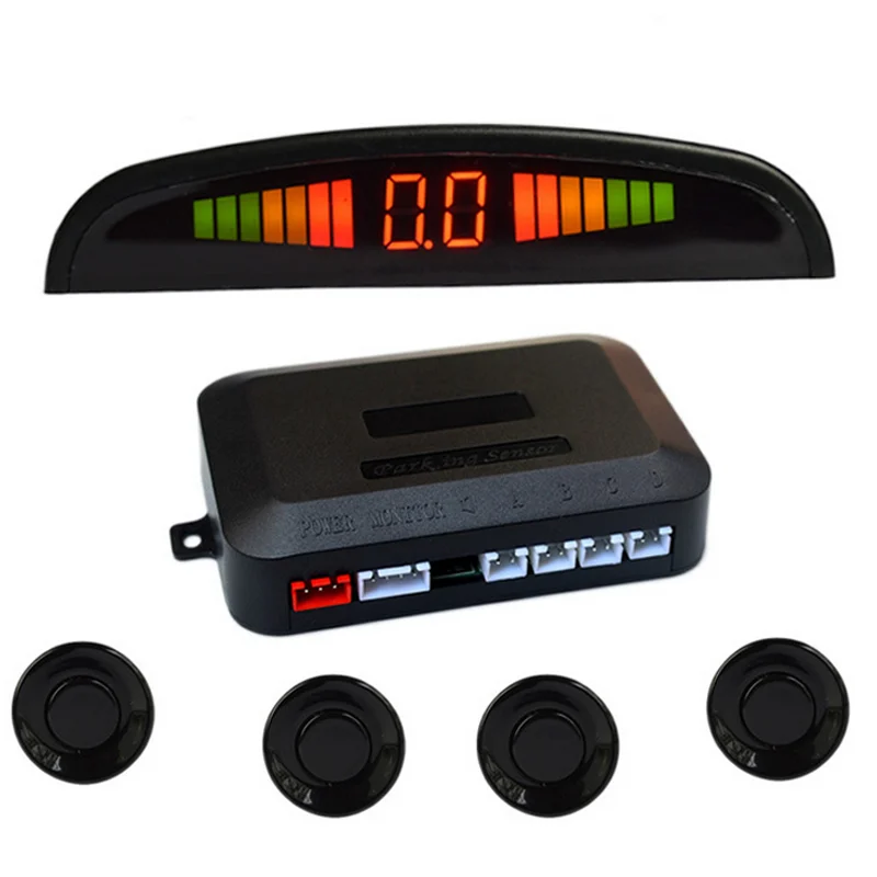 Universal Car Reverse Assistance Backup Radar LED Display Automobile Parking Monitor Detector System With 4 Sensors CSL2017 Universal Car Reverse Assistance Backup Radar LED Display Automobile Parking Monitor Detector System With 4 Sensors CSL2017