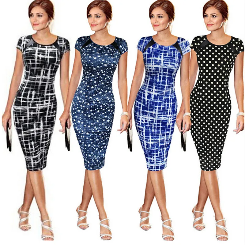

Sought-After New Women Bandage Bodycon Short Sleeve Party Midi Dress