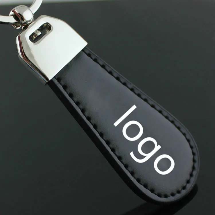 

Wholesale 10pcs Pu Leather Car Keychain Keyring for Key Holder Key Chain Key Ring Car Logo Optional