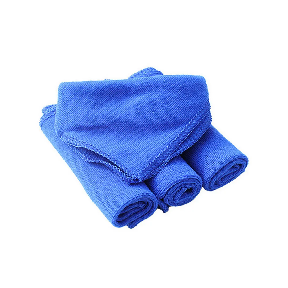 5PC Blue Absorbent Microfiber Towel Car Home Kitchen Washing Clean Wash Cloth Car cleaning cloth