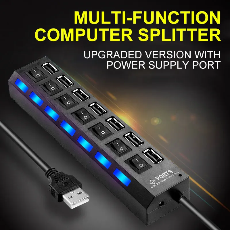 USB 2.0 HUB 7 Port