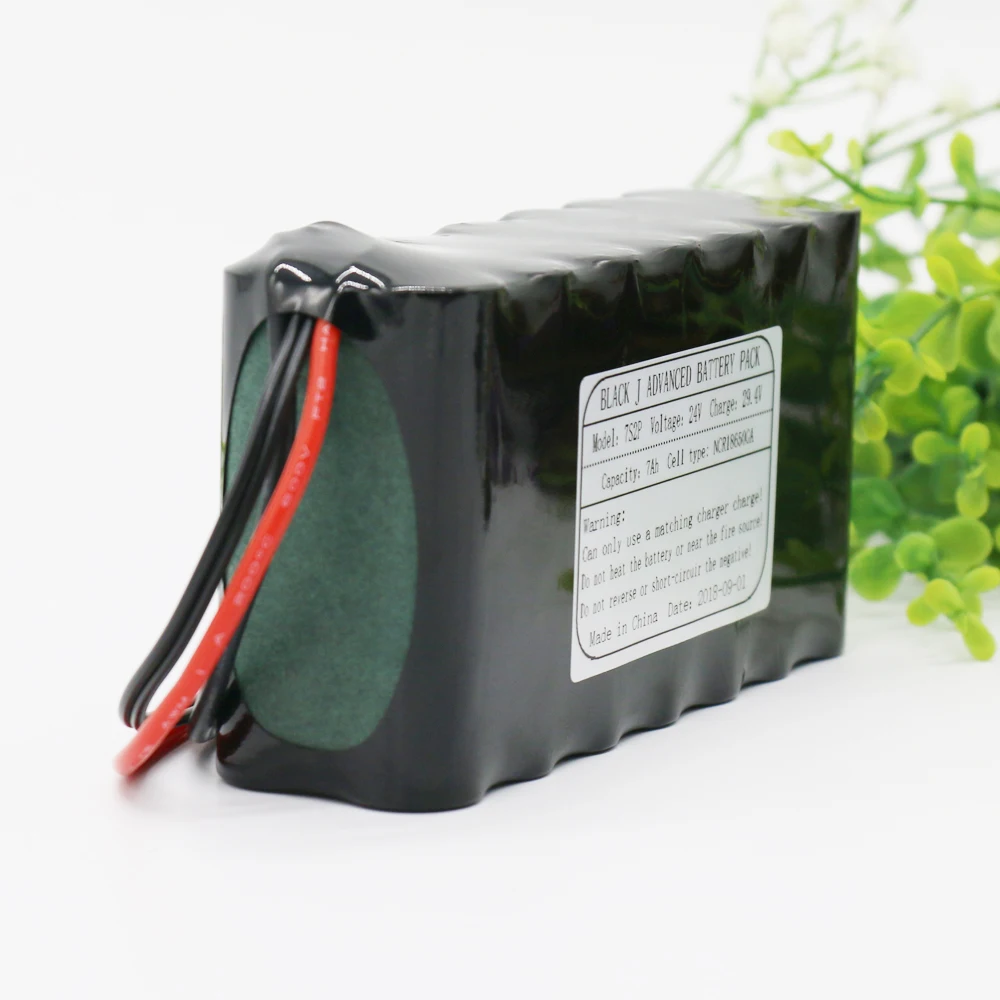 KLUOSI 7S2P 24V аккумулятор 29,4 V 7Ah NCR18650GA литий-ионный аккумулятор с 20A BMS сбалансированный для электрического мотора велосипеда скутер и т. Д