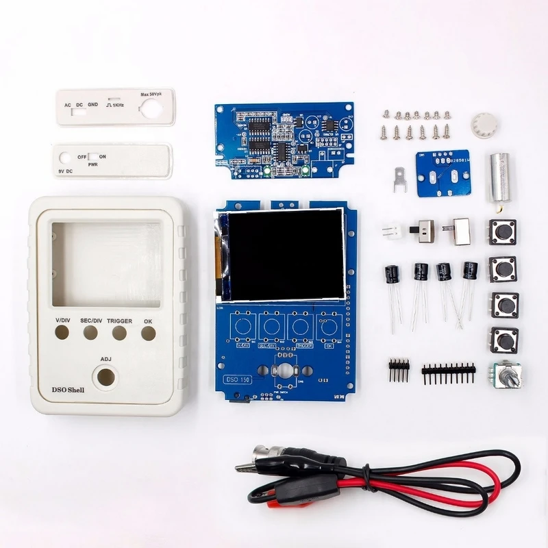

Digital Orignal Tech DS0150 15001K DSO-SHELL (DSO150) DIY Kit Digital Oscilloscope Kit with Housing Case Box