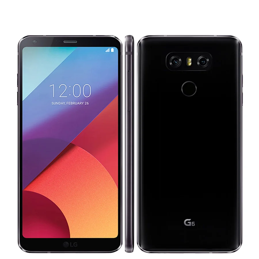 Original desbloqueado LG G6 del teléfono móvil 4G RAM 32G ROM Quad-core 13MP 5,7 ''Snapdragon 821 4 teléfono Móvil G LTE Android LGG6