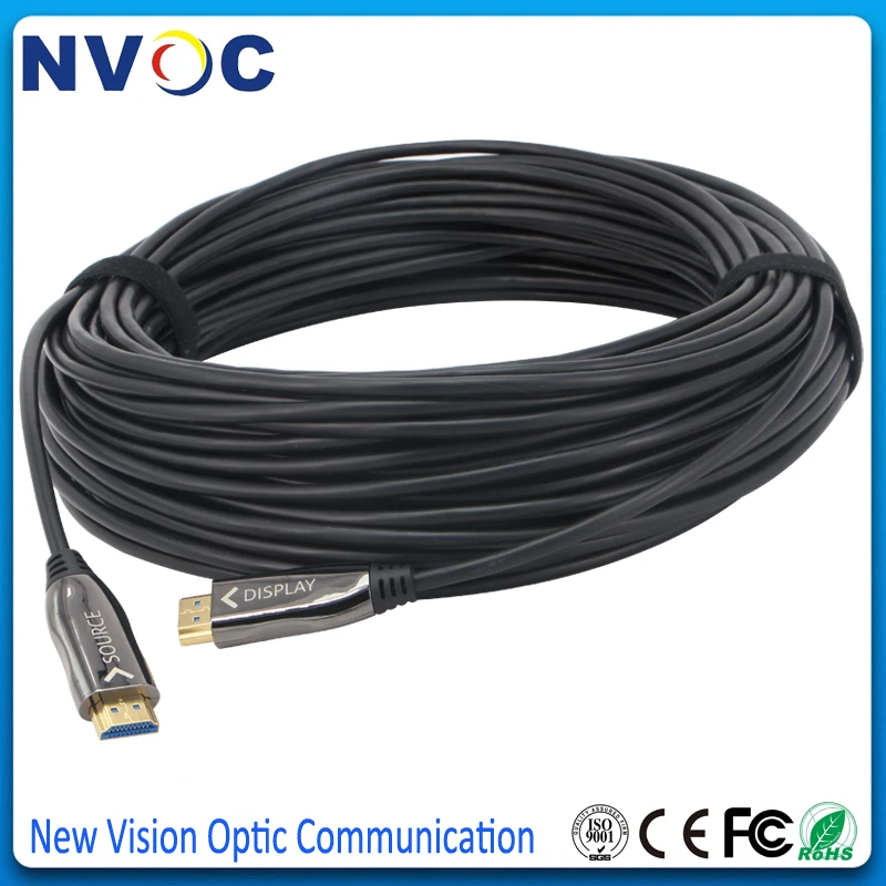 Ультра тонкий AOC высокоскоростной 4K HD 60Ghz 2 0 Активный волоконно оптический HDMI