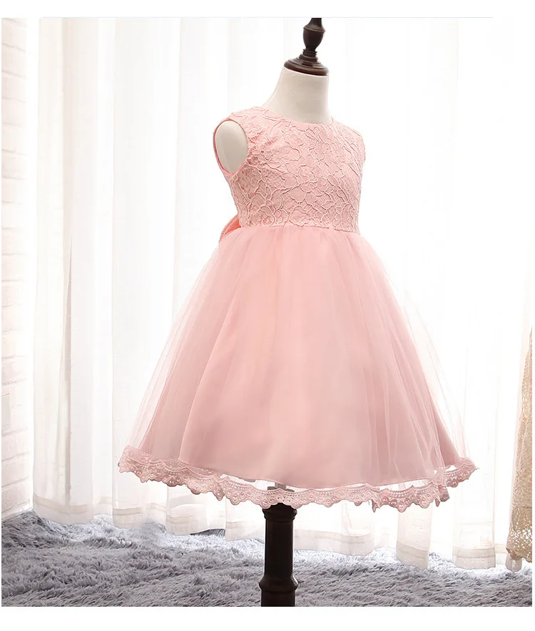 EMS DHL бесплатная доставка детских платьев для девочек Розовые платья с бантиком в стиле ретро Одежда на выходные Платье с цветочным принтом
