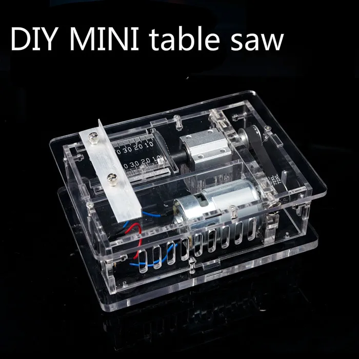 Diy Mini Saw Handmade Table Woodworking Saws Cutting Sawing Machine Model Acrylic Framework Table Saw home multifunction woodworking saw sawing engraving machine disc plate sawing woodworking tools