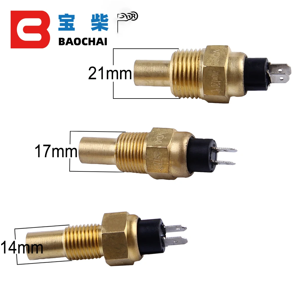 14mm VDO Diesel Engine Water Temperature Sensor 120C alarm generator part transmision universal brand origin electric sensor