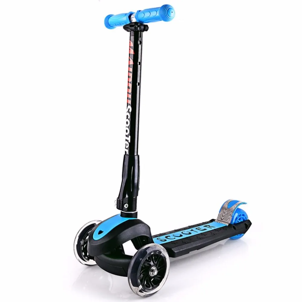 

Three Flashing Wheels Children Scooter Gravity Steering Foldable Free Installation For Toddler Kids Baby Walker Outdoor 3 Tire