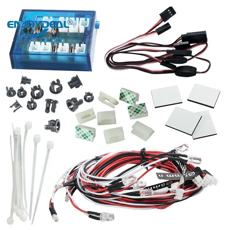 

New Fashion 12 LED 4V-6V Flashing Bright Light Head Light Lamp Lighting System For RC Remote Control Cars and Trucks Accessories