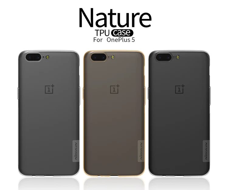 oneplus 5 oneplus5 TPU Case Nillkin Gel Clear Transparent Nature Silicone Cover For 1 plus 5 A5000 one plus 5 (5.5'') cover case (1)